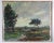 Rustic Vintage Mid 20th Century Impressionist Windswept Landscape Painting For Sale - Image 3 of 3