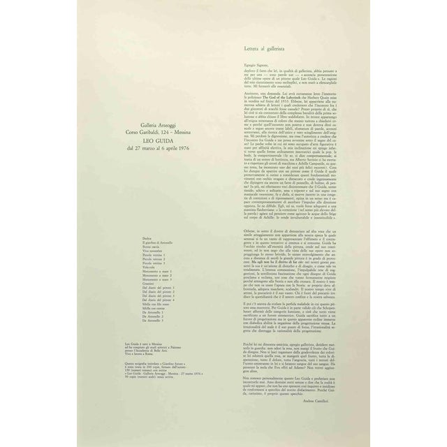 Future Garden is a screen print realized by Leo Guida in 1976. Hand signed and dated. Edition of 50. Excellent condition....