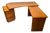 Danish Teak Desk with Drawer Cabinet and Extension Table, Set of 3 For Sale