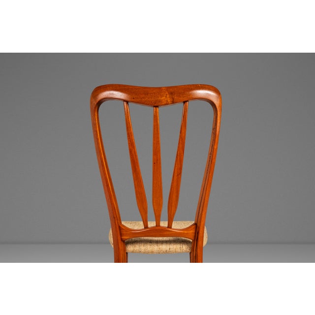 Single Danish Mid-Century Modern "Ingrid" Model Dining Chair in Teak & Original Fabric by Niels Koefoed, Denmark, C. 1960s For Sale - Image 11 of 18
