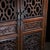Brown 1990s Rosewood Curio Display Cabinet With Reticulated Doors, Two Drawers For Sale - Image 8 of 10