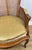 Gold Vintage French Cane Upholstered Accent Carved Chair For Sale - Image 8 of 15