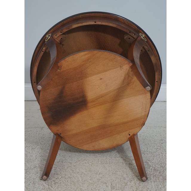 Pair French Empire Style Round Lamp Tables For Sale - Image 15 of 15