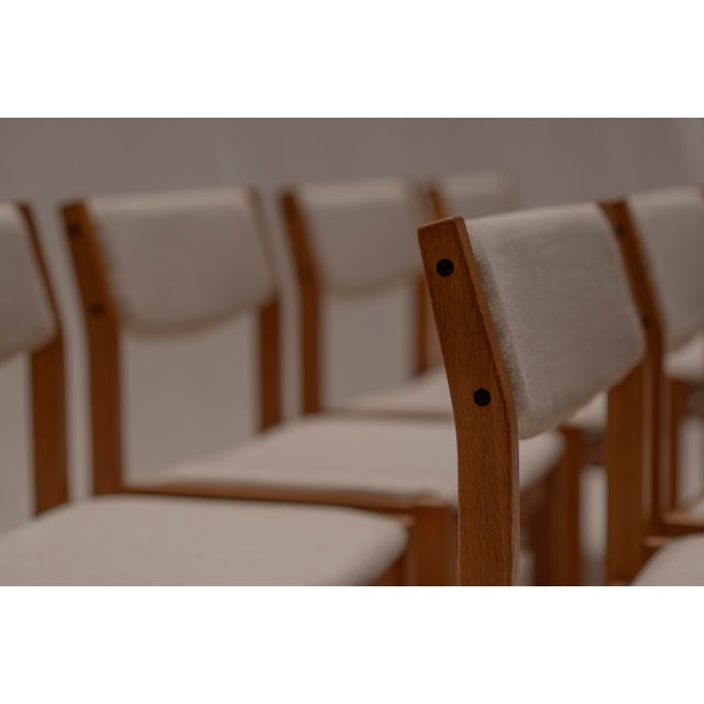 Dining Chairs by Børge Mogensen for FDB Møbler, Denmark, 1970s, Set of 8 For Sale - Image 13 of 14