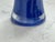 Handblown Cobalt Blue Art Glass Vase, Vintage For Sale - Image 11 of 12