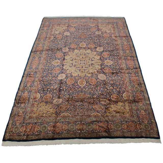 Vintage Fine Pakistani Ardebil Design Rug - 10' X 16'6" For Sale - Image 10 of 13
