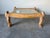 Wood Vintage Egyptian Revival Hand-Carved Wood Lion Coffee Table With Inset Glass Top For Sale - Image 7 of 12