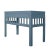 David Francis Colony Desk, Regatta Blue For Sale - Image 4 of 9