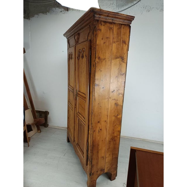 Antique Rustic Ash and Fir Wardrobe For Sale - Image 4 of 18