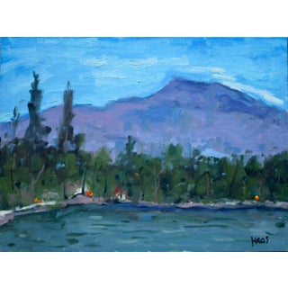 Modern Plein Air Landscape Oil Painting by Lisa Haas For Sale