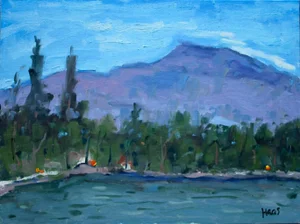 Modern Plein Air Landscape Oil Painting by Lisa Haas