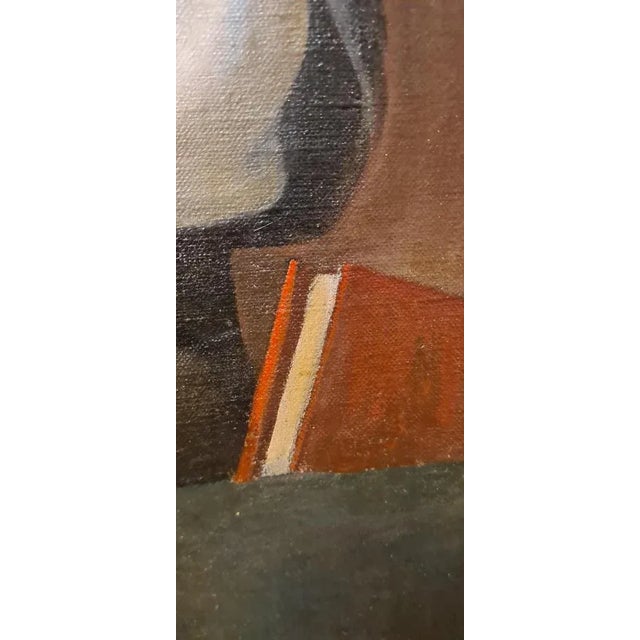 Black Portrait of Woman, Early 1900s, Oil on Canvas, Framed For Sale - Image 8 of 12