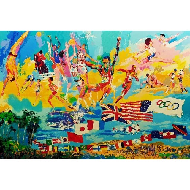Impressionist LeRoy Neiman "American Gold" Hand Signed & Numbered Serigraph Numbered 110/600 For Sale - Image 3 of 7