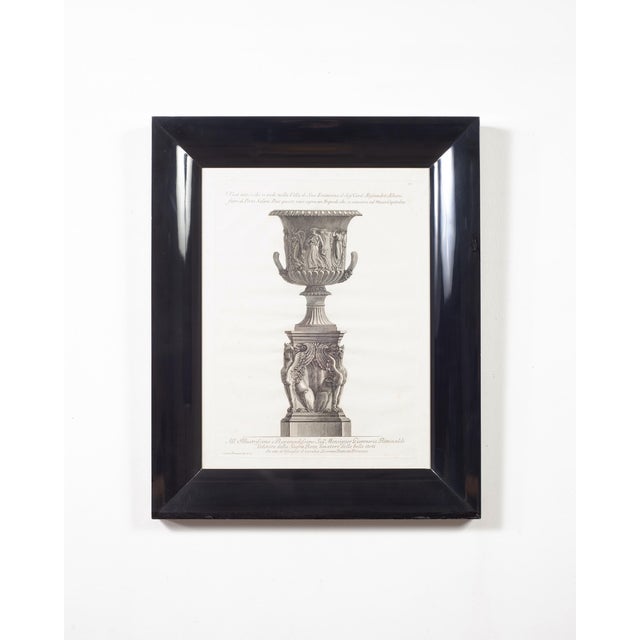 Pair of 18th Century Giovanni Battista Piranesi Framed Urn Engravings For Sale - Image 9 of 18