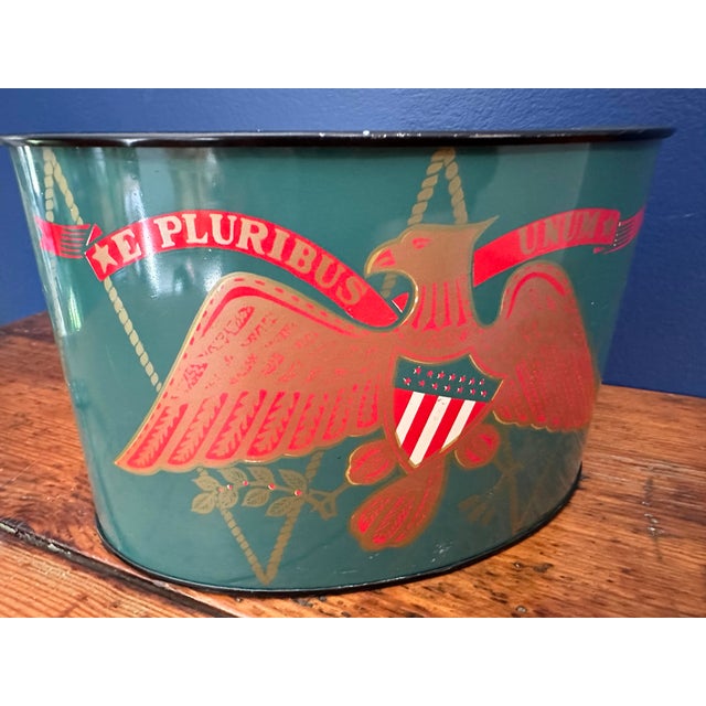 1970’s Federal Style Metal Container For Sale - Image 6 of 11
