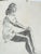 1940s 1944 Figure Study Drawing Pencil on Paper For Sale - Image 5 of 6