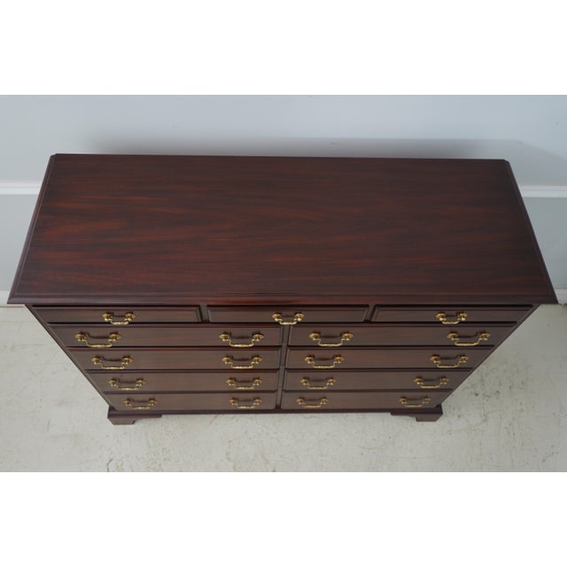 2000 - 2009 Henkel Harris Chippendale Mahogany Masters Chest For Sale - Image 5 of 12