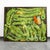 Green Mid Century Modern Tapestry Wall Hanging Rug Abstract Golf Course Links Shag 5x4 For Sale - Image 8 of 12