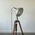 Vintage tripod theatre light. Legs are adjustable in width and height. Approximate dimensions: Height: 100/150cm Lamp...