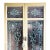 Pair of late 20th century doors/shutters. Mixed beveled and stained glass panels.
