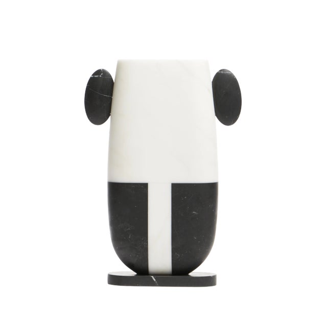 Modern Handcrafted Vase in Italian Marble by Matteo Cibic For Sale