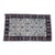 Vintage Hand-Knotted Oriental Floral Wool Area Rug Ivory Cream Midnight 3x5 For Sale