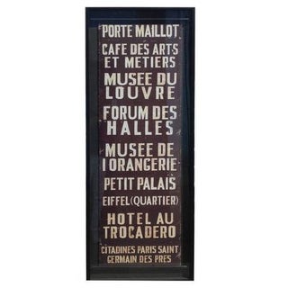 French Train Sign For Sale