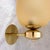 1990s Pair of Murano-Brass Mid Century Modern Sconces Italy For Sale - Image 9 of 11