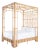 Amanda Lindroth Paradise Fretwork Canopy Bed - Queen For Sale