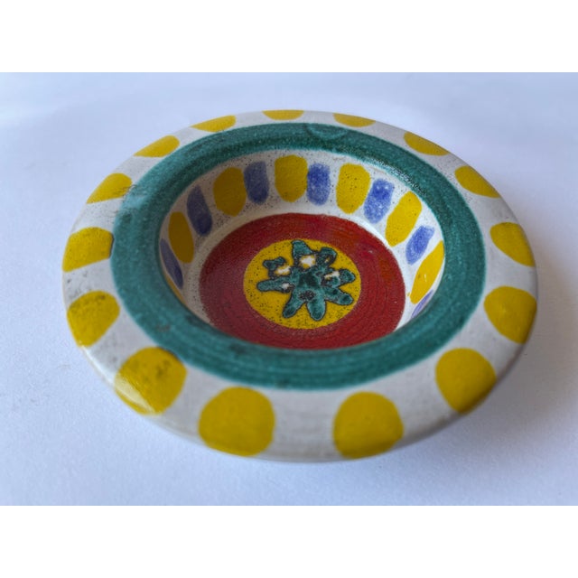 Mid-Century Modern Italian 1960's Giovanni DeSimone Decorative Pottery Dish For Sale - Image 3 of 6