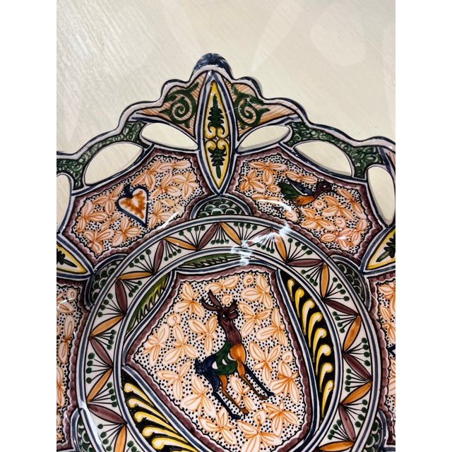 Coimbra Ceramic - Hand Painted Portuguese Fruit Basket 4 For Sale - Image 4 of 12