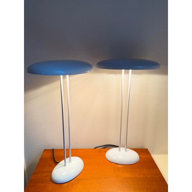 Vintage White Oval Table Lamps from Brilliant Leuchten, 1970s, Set of 2 For Sale - Image 11 of 15