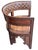 Early 20th Century Antique Marquetry & Mother-of-Pearl Round-Back Chair For Sale - Image 5 of 12