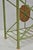 Green Vintage Italian Neoclassical Green Wrought Iron Book Magazine Rack W/ Shield For Sale - Image 8 of 15
