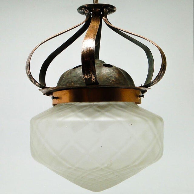 20th Century Glass Pendant Lamp, Austro-Hungary, 1890s For Sale - Image 18 of 18