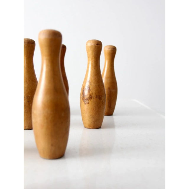 Wood Antique Wooden Skittles - Set of 10 For Sale - Image 7 of 12