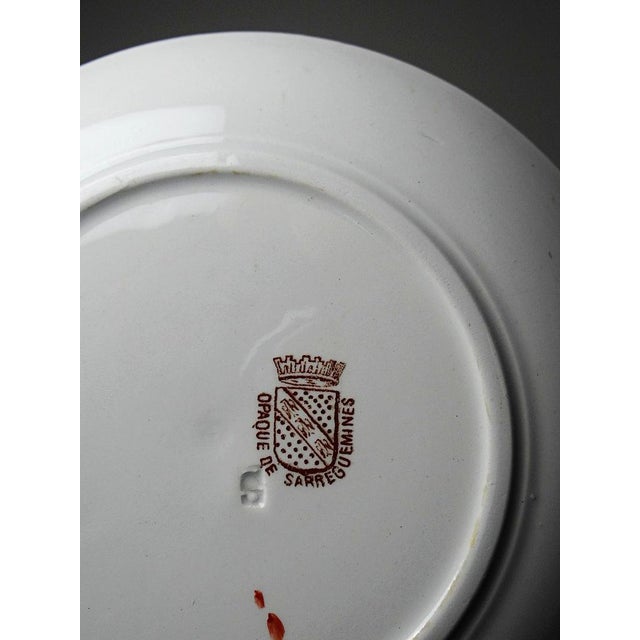 Antique Tea Service from Sarreguemines, 1900s, Set of 11 For Sale - Image 9 of 18