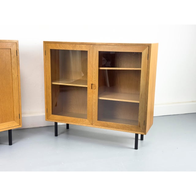 Mid-Century Modern Small Danish Cabinet and Display Case from Hansen and Guldborg, 1970s, Set of 2 For Sale - Image 3 of 18