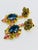 Bochic "Orient" Vintage Sapphire & Yellow Sapphire Earrings 18K Gold & Silver For Sale - Image 12 of 18