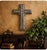 International Silver 1950s Silver Plated Wall Cross. Made by International Silver Co. Decorative Mid-Century Decor. For Sale - Image 4 of 4