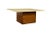 1970s Mid-Century Travertine Walnut Base Coffee Table For Sale - Image 4 of 11