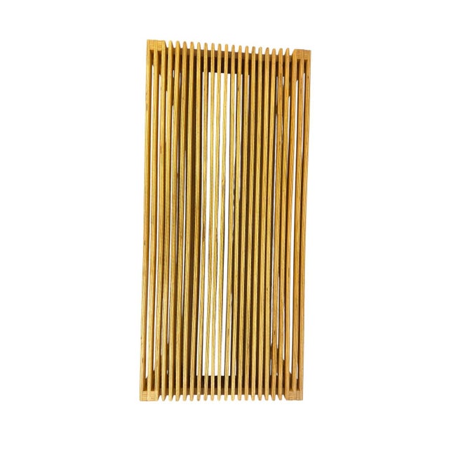 Mid-Century Modern Architect Style Layered Plywood Slat Coffee Table With Built-in Storage For Sale In Seattle - Image 6 of 7