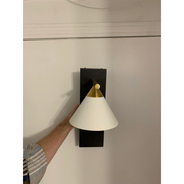 2020s Visual Comfort Cleo Sconce With Matte White Shade For Sale - Image 5 of 5