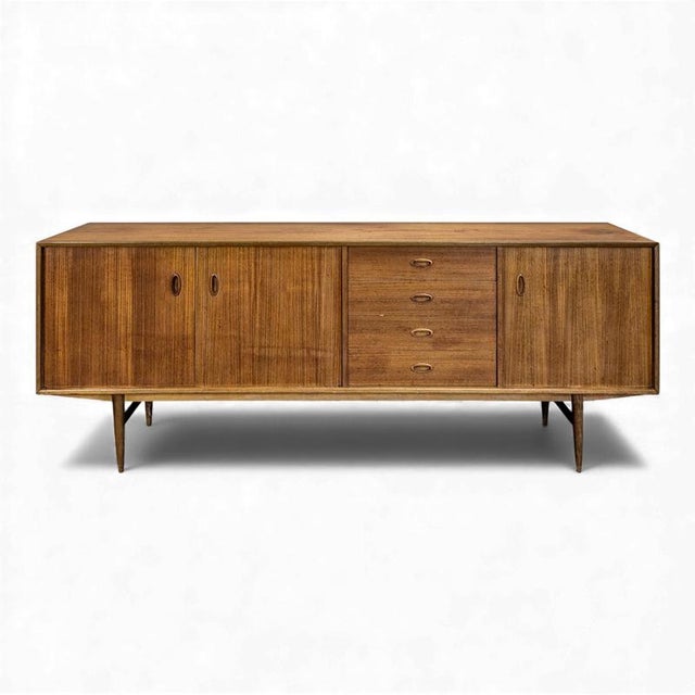 Wood Vintage Scandinavian Teak Sideboard For Sale - Image 7 of 7