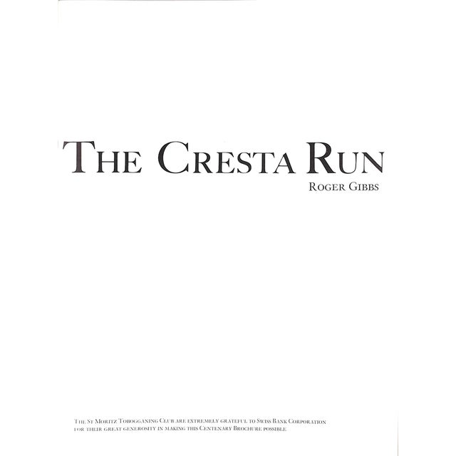 Traditional "The Cresta Run 1885-1985" Gibbs, Roger For Sale - Image 3 of 12