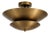 Minimalist Antique Brass Flush Mount Ceiling Light,Handmade Brass Low Ceiling Light, Mid Century Saucer Light for Bedroom Hallway Entryway For Sale