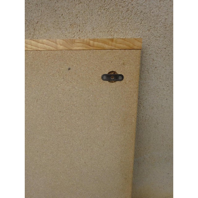Scandinavian Mirror in Light Oak, 1970s For Sale - Image 12 of 13