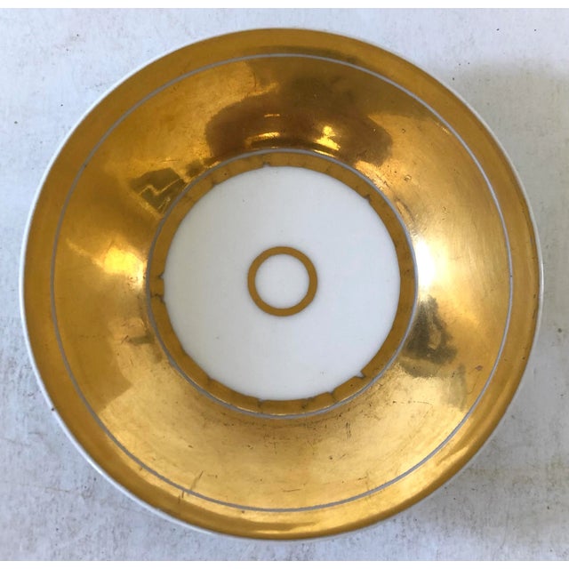 Ceramic Antique Austrian Royal Vienna Cup and Saucer With Lion Head Terminal Handle For Sale - Image 7 of 12