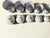 Enameled Sheet Metal Spice Jars, 1940s, Set of 6 For Sale - Image 6 of 10