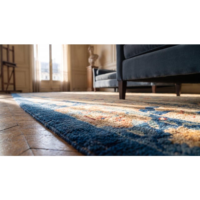 Captivating Blend of Cultural Symbolism Antique Pair of Chinese Peking Gallery Rug For Sale - Image 11 of 11